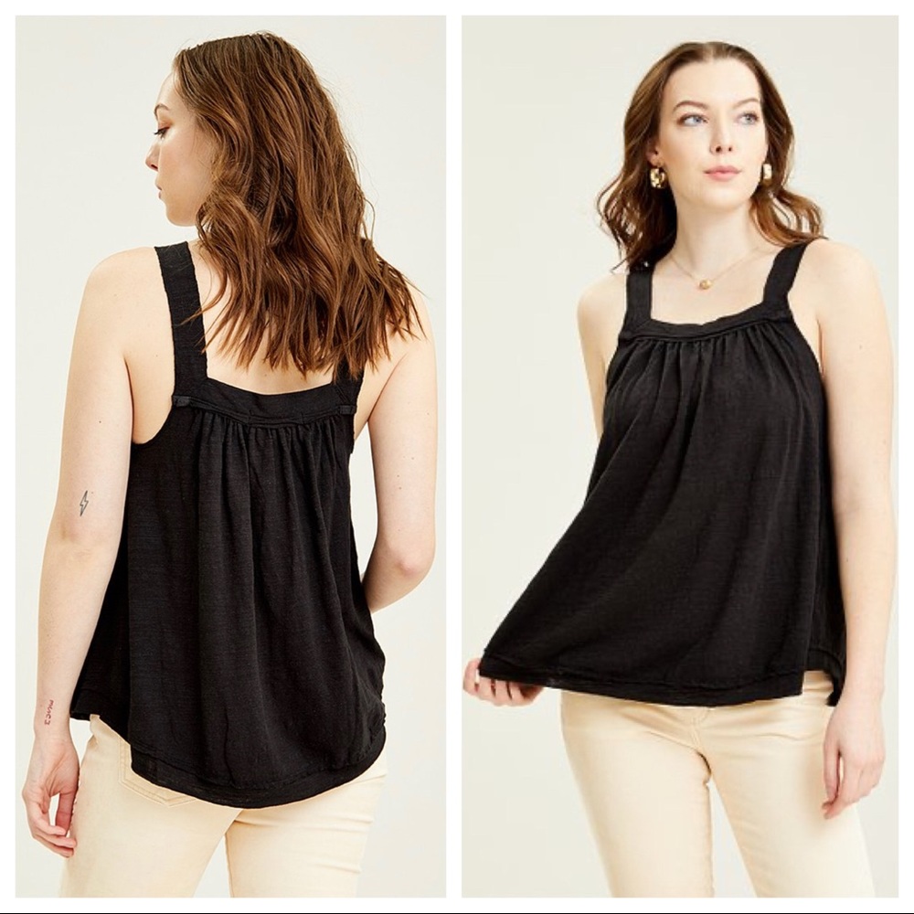 FREE PEOPLE BOHO FLOWY TANK TOP TUNIC TEE A2C - Picture 2 of 16